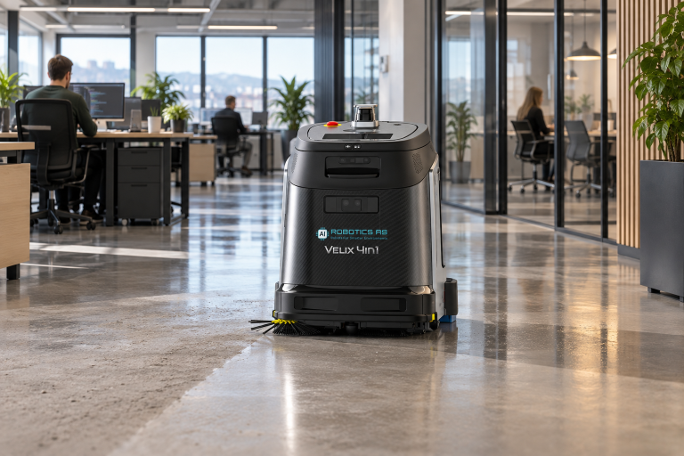 velix 4 in 1 robot automatisert for kontor vaske